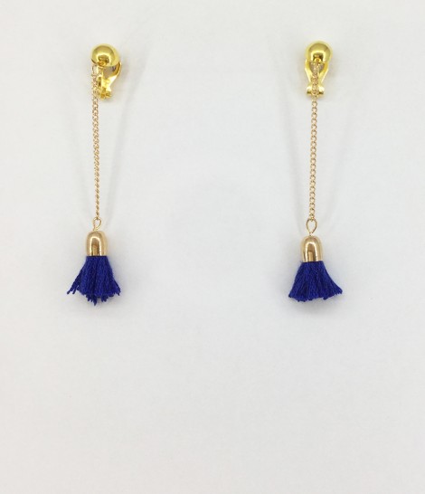 boucles d'oreilles clips bleu boucles d'oreilles clips bleu